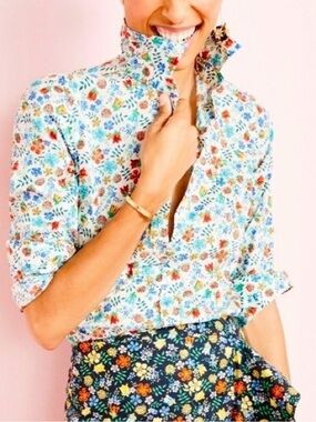 Liberty j.crew Edenham Floral Button-Down Shirt for women